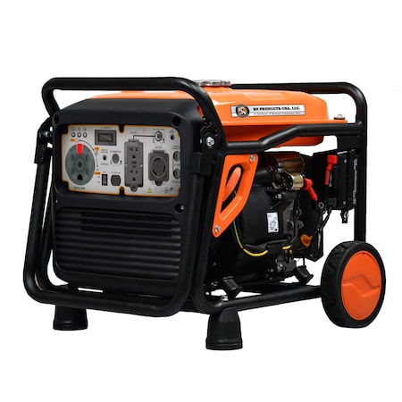 Bn Products Usa Portable and Inverter Generator, Gasoline, 3,600 W Rated, 4,000 W Surge, 120V AC/12V DC BNG4000iD